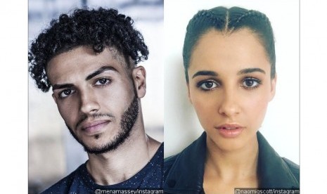 Mena Massoud dan Naomi Scott