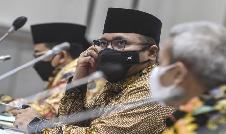 Menag Jelaskan Terbitnya Perpres Pendanaan Pesantren. Foto: Menag Yaqut Cholil Qoumas.