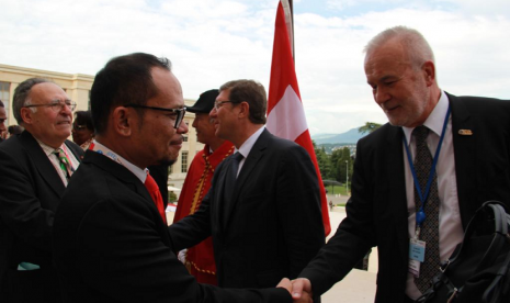 Menaker Hanif Dhakiri menghadiri pertemuan ke-108 Konferensi Perburuhan Internasional (International Labour Conference/ILC).