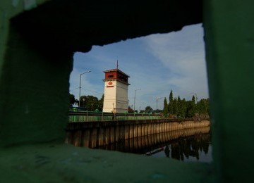 Menara Syahbandar, Jakarta Utara, Minggu (5/2). (Republika/Prayogi)