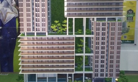 Kawasan hijau apartemen (ilustrasi). Tren permintaan masyarakat terhadap hunian hijau atau ramah lingkungan, termasuk rumah susun atau apartemen mengalami peningkatan pascapandemi Covid-19 di Tanah Air.  