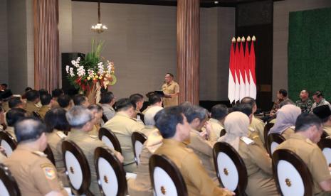 Mendagri di Ruang Sidang Kabinet, Istana Garuda, IKN, Selasa (13/8/2024).