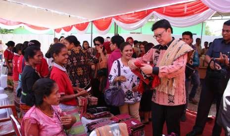 Mendagri Tjahji Kumolo saat kunjungan kerja di Atambua, Belu