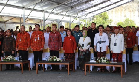 Mendagri Tjahjo Kumolo dan Presiden Joko Widodo menghadiri