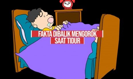 Mendengkur saat tidur (ilustrasi)