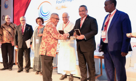 Mendes PDTT Eko Putro Sandjojo, di acara Fourt High-Level Meeting on Country-Led Knowledge Sharing HLM 4 “Local Innovation as a Driver for Global Development” dengan tema 