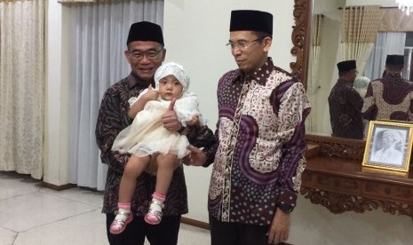 Mendikbud Muhadjir Effendy bersama Gubernur NTB Muhammad Zainul Majdi.