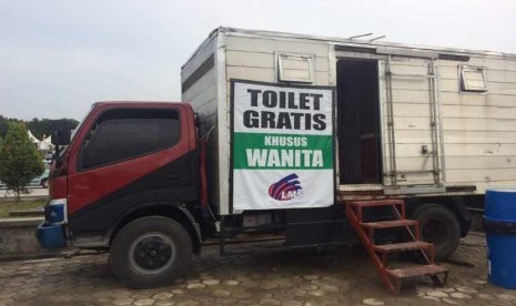 Mengantisipasi membeludaknya kebutuhan pemudik dalam urusan toilet, rest area km 86 tol Cipali menambah penyediaan toilet dengan toilet mobil.