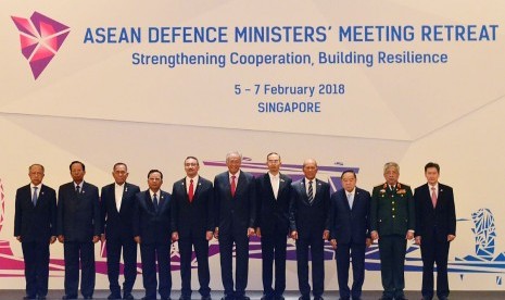 Menhan Ryamizard Ryacudu saat menghadiri ASEAN Defense Ministers Meeting (ADMM) 