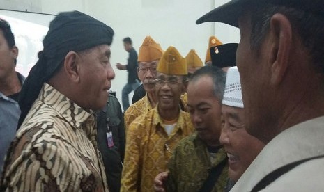 Menhan saat bertatap muka dengan para tokoh dan alim ulama di Garut.