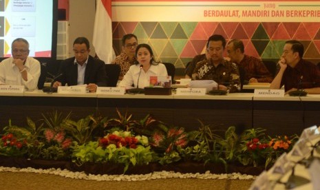 Menko PMK Puan Maharani di Jakarta, Rabu (22/6).