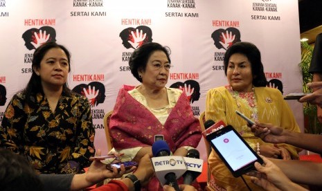 Menko PMK Puan Maharani saat menghadiri  acara seminar tentang 'Kerjasama Wilayah ASEAN dengan tema: Hentikan Kekerasan Seksual Terhadap Anak-Anak', di Kuala Lumpur, Selasa (14/3/2017).