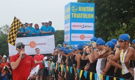 Menpar Arief Yahya dalam membuka event Bintan Triathlon di Bintan, Kepulauan Riau