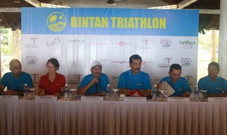 Menpar Arief Yahya saat membuka acara Bintan Triathlon di Bintan, Kepulauan Riau