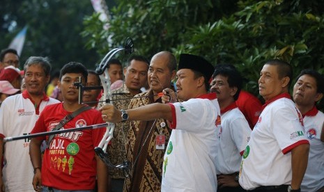 Menpora Imam Nahrawi berbaur bersama ribuan anak yatim piatu, komunitas olahraga masyarakat, dan berbagai komunitas lainnya pada acara bertajuk The Moonlight Of Ramadhan 