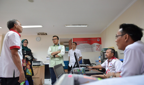 Menpora Imam Nahrawi melakukan sidak di Gedung  PPITKON, Jakarta, Kamis (9/5) sore lalu.  