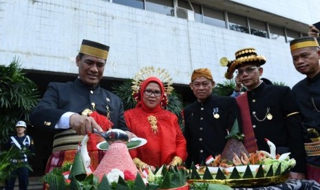 Mentan Andi Amran Sulaiman merayakan HUT RI ke-74 di Jakarta