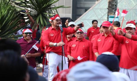 Mentan SYL dalam Acara Semarak Kemerdekaan di Kantor Pusat Kementan (18/8/2023).