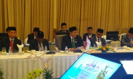 Menter Agama RI Lukman Hakim Saifuddin menghadiri Senior Official Meeting (SOM) Menteri Agama Brunei Darussalam, Indonesia, Malaysia dan Singapura (MABIMS) di Kuala Lumpur, Malaysia, Selasa (6/12).