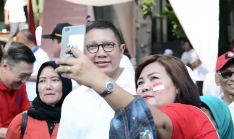 Menteri Agama, Lukman Hakim Saifuddin (ketiga kiri).