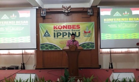 Menteri Agama, Lukman Hakim Saifuddin membuka konferensi besar Ikatan Pelajar Putri Nahdatul Ulama (IPPNU) 