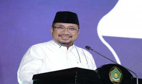 Menteri Agama (Menag) Yaqut Cholil Qoumas. Pesan Menag di Hari Santri: Jaga Martabat Kemanusiaan