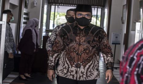 Menteri Agama Yaqut Cholil Qoumas. Menag Yaqut Sebut Teroris Seperti Covid-19, Harus Ditangkap