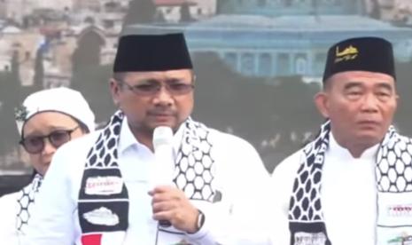 Menteri Agama Yaqut Cholil Qoumas, mengajak jadikan masjid tempat pemersatu bangsa 