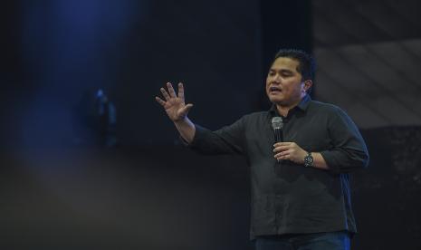 Menteri Badan Usaha Milik Negara (BUMN) Erick Thohir.Erick Thohir menyebut kehadiran BSI jadi jembatan ekonomi syariah dengan program BUMN