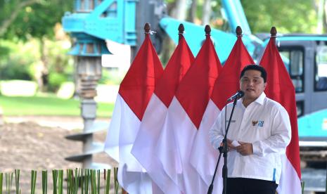 Menteri BUMN Erick Thohir. Erick menyatakan, pemenuhan energi di dalam negeri jadi prioritas.