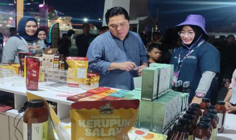 Menteri BUMN Erick Thohir untuk bertemu langsung dengan para pelaku UMKM Indonesia yang tergabung dalam Small and Medium Enterprises (SMEs) HUB KTT ASEAN 2023.