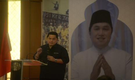 Menteri BUMN Erick Thohir. Pengamat menyebut Erick pantas dipasangkan sebagai Cawapres Prabowo Subianto