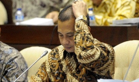 Menteri Desa Pembangunan Daerah Tertinggal dan Transmigrasi Marwan Jafar di gedung DPR, Jumat (6/2).