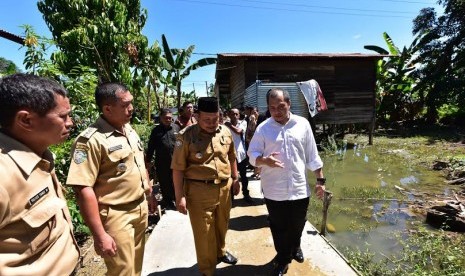 Menteri Desa, Pembangunan Daerah Tertinggal, dan Transmigrasi Marwan Jafar, melakukan kunjungan kerja ke kabupaten Malinau