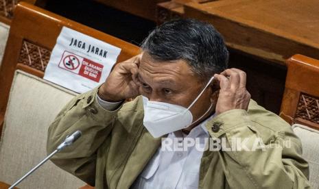 Menteri Energi dan Sumber Daya Mineral (ESDM) Arifin Tasrif. Arifin menegaskan persoalan operasional tambang andesit di Wadas, Purwerojo, Jawa Tengah, berada di bawah Kementerian PUPR.