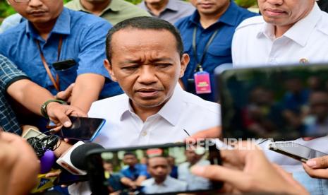 Menteri Energi dan Sumber Daya Mineral (ESDM) Bahlil Lahadalia di Istana Kepresidenan Jakarta.