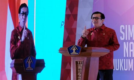 Menteri Hukum dan Hak Asasi Manusia (Menkumham) Yasonna Hamonangan Laoly