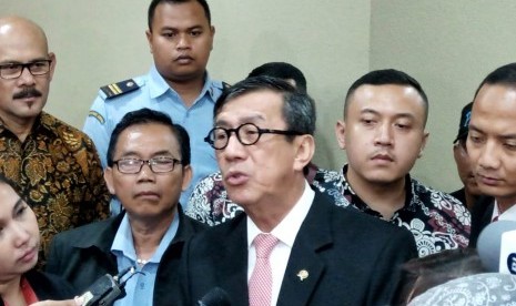 Menteri Hukum dan Hak Asasi Manusia (Menkumham), Yasonna Hamonangan Laoly.