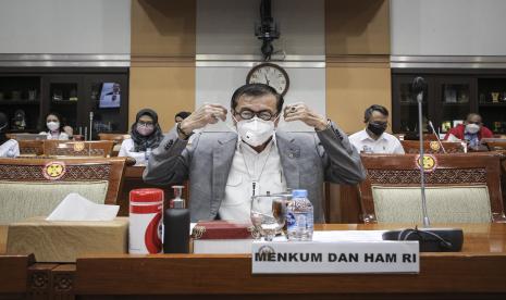 Menteri Hukum dan HAM (Menkumham) Yasonna Laoly.