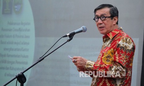 Menteri Hukum dan HAM (Menkumham) Yasonna Laoly.