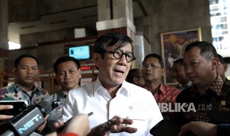  Menteri Hukum dan HAM (Menkumham), Yasonna Hamonangan Laoly.