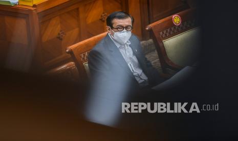 Menteri Hukum dan HAM Yasonna H. Laoly. Yasonna mengatakan IDI harus dievaluasi terkait pemecatan Terawan