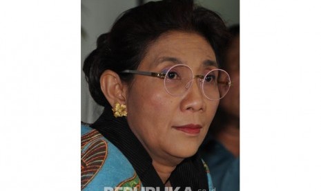 Menteri Kelautan dan Perikanan Susi Pudjiastuti (22/2).