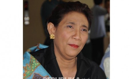 Menteri Kelautan dan Perikanan Susi Pudjiastuti(22/2).