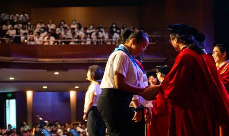 Menteri Kesehatan, Budi Gunadi Sadikin,saat menjadi narasumber dalam seminar Distinguished Guest Speaker di Universitas Pelita Harapan, Tangerang, Jumat (25//8/2023).