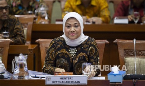 Menteri Ketenagakerjaan (Menaker) Ida Fauziyah mengajak investor AS mengembangkan SDM Indonesia. Foto Menteri Ketenagakerjaan (Menaker) Ida Fauziyah, (ilustrasi).