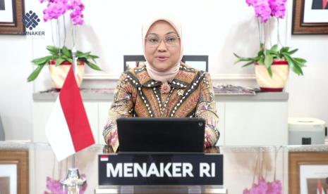 Menteri Ketenagakerjaan Republik Indonesia Ida Fauziyah.