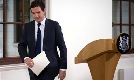 Menteri Keuangan Inggris George Osborne.