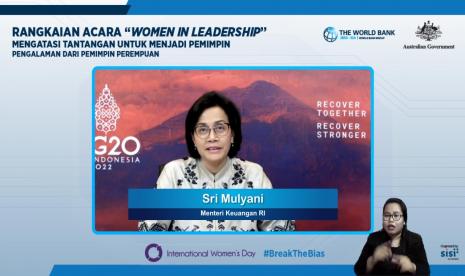 Menteri Keuangan Sri Mulyani Indrawati.