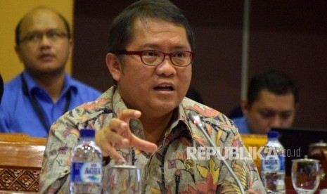 Menteri Komunikasi dan Informatika Rudiantara. (Republika/Rakhmawaty La'lang)